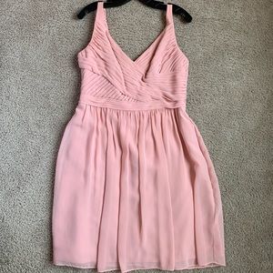 Chiffon Pink Bridesmaid Dress